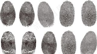 手指拇指印矢量图片