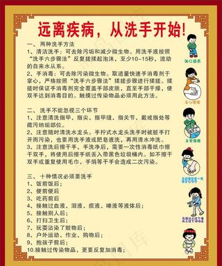 医院远离疾病 展板图片