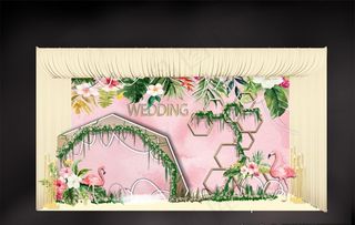 火烈鸟婚礼图片