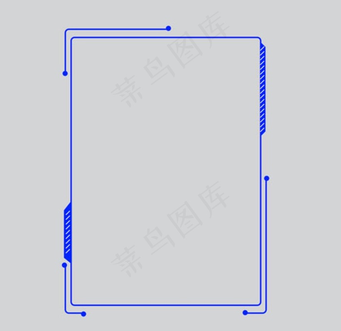 办公商务科技感简约酷炫框图片psd模版下载