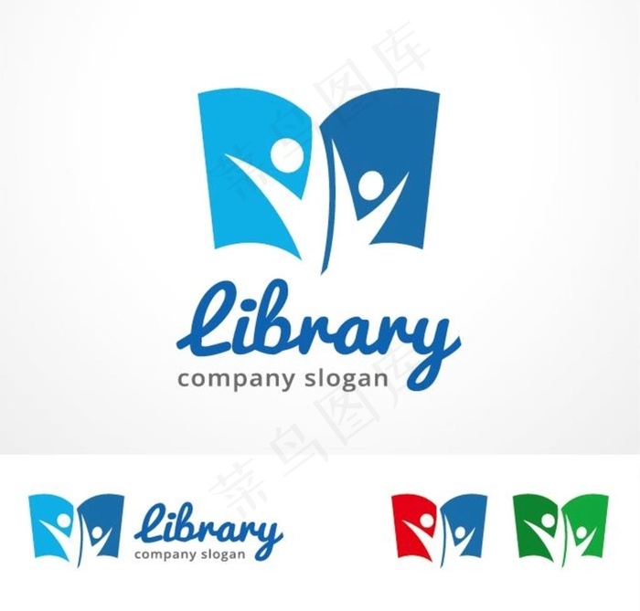 图书馆阅览室logo标志设计图片