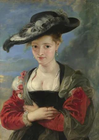 鲁本斯.苏珊娜福尔曼油画高清图图片