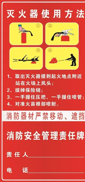 安全消防责任牌图片