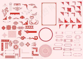 古风边框花纹素材图片