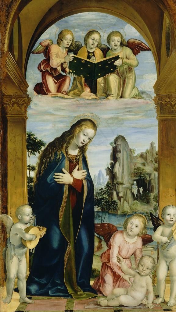 达芬奇油画图片