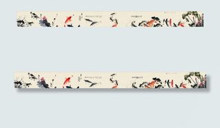 中国风国画鱼戏水图片