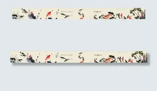 中国风国画鱼戏水图片