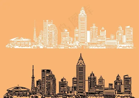 乌鲁木齐剪影图片