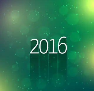 新年绿色虚化背景卡片图片