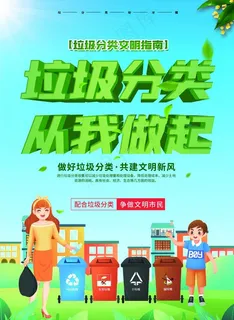 垃圾分类海报图片
