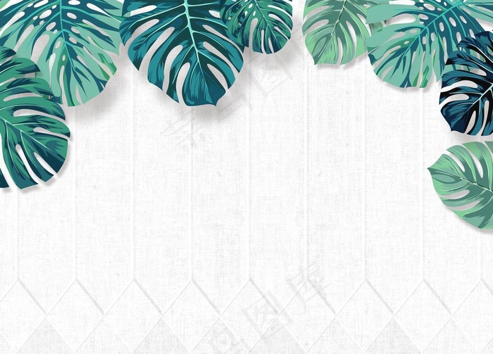 大理石 植物图片(6803X5102(DPI:72))psd模版下载