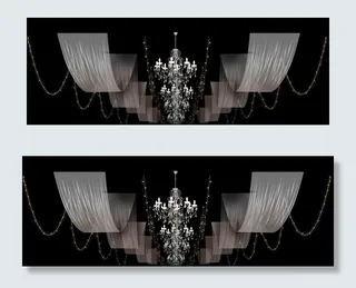 婚礼吊顶吊灯造型图片