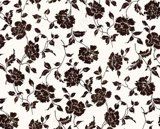 玫瑰花 黑色 小碎花 手绘花图片