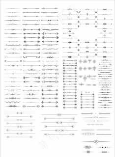 分隔符，分隔线，装饰线条图片