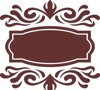 欧式矢量标题框海报边框图片