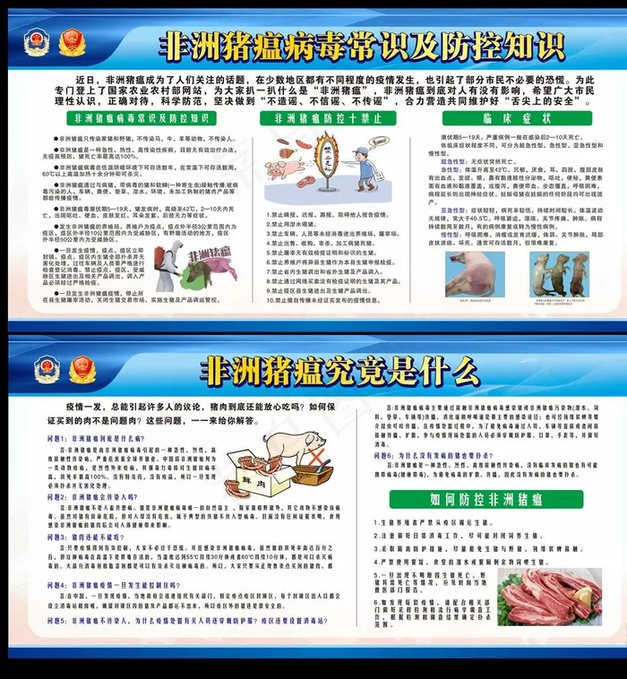 非洲猪瘟图片(2350X3000)cdr矢量模版下载