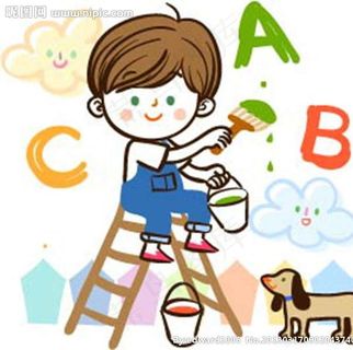 小孩学英语图片