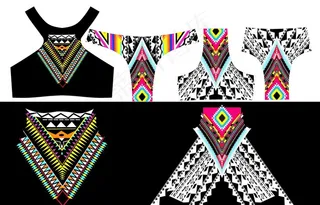 民族定版花型图片