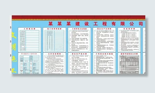 建筑工地十牌一图图片