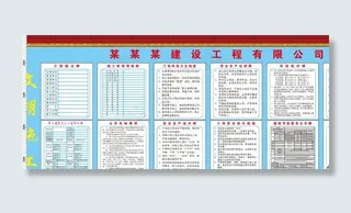 建筑工地十牌一图图片