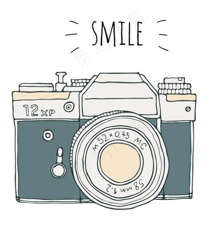 复古相机图片eps,ai矢量模版下载