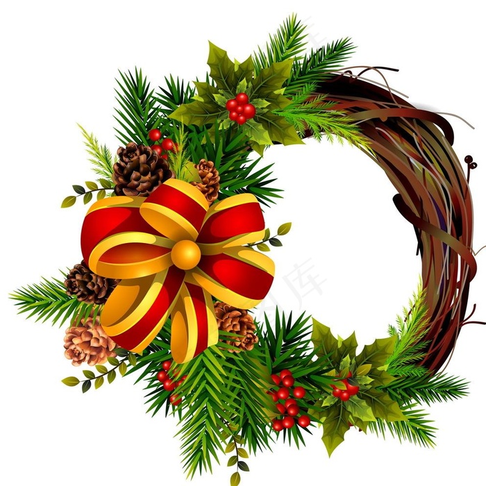 圣诞花环图片