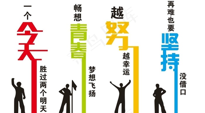 励志文化墙图片