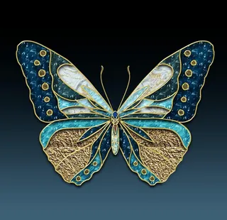 蝴蝶晶瓷装饰画图片