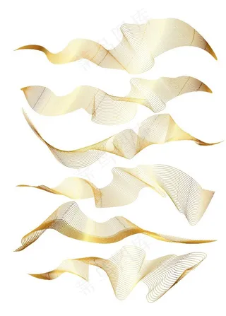 金色线条大全图片