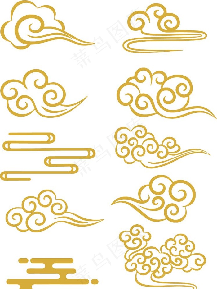 传统云纹矢量图图片