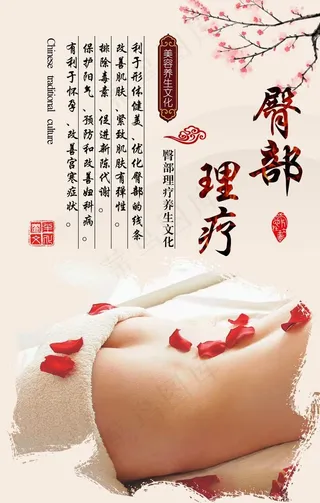 臀部理疗图片