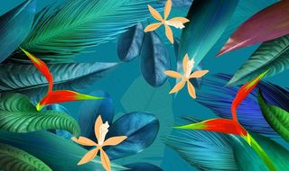 植物背景墙图片