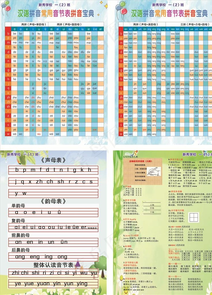 汉语拼音表图片