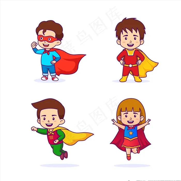 小超人图片ai矢量模版下载