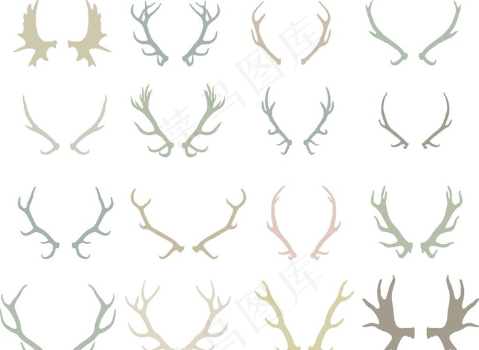 鹿角素材图片