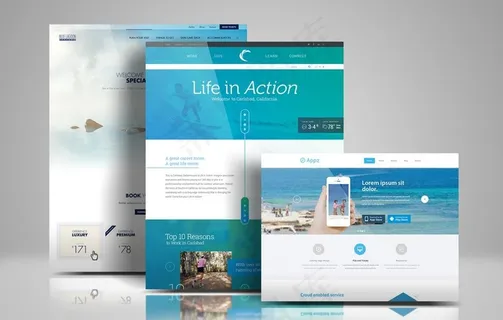 网站界面展示样机图片