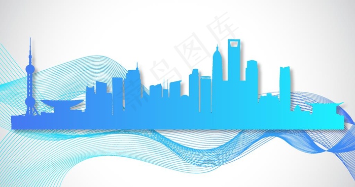 上海剪影图片ai矢量模版下载