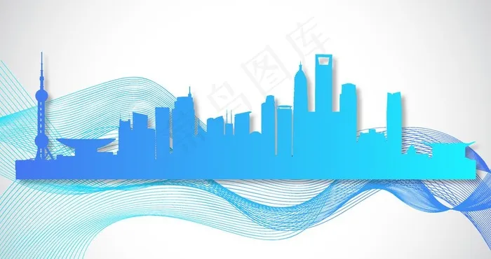上海剪影图片ai矢量模版下载