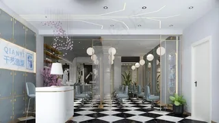 理发店效果图图片