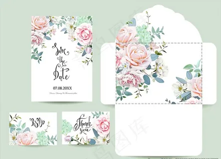 清新玫瑰花背景图片