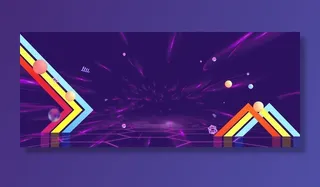 科技镭射风格电商活动背景图片