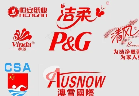 各大牌字纸巾LOGO图片