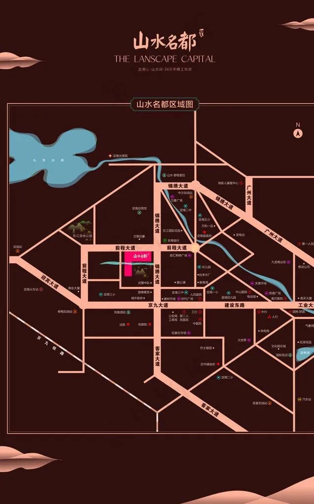 房地产区域图图片cdr矢量模版下载