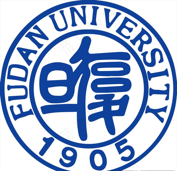 复旦大学LOGO 矢量AI图片