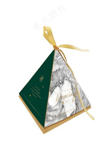 双层三角盒金字塔拼色样机图片