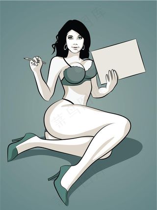 复古时尚美女图片