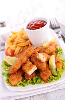 炸鸡块图片