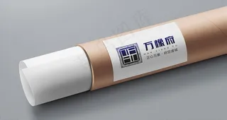 地产logo卷轴样机图片