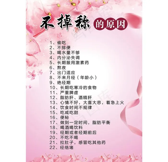 不掉秤的原因图片psd模版下载