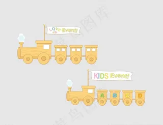 矢量火车素材图片